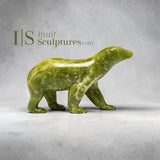 Ours vert marcheur vintage de 18 cm (7 pouces) par Henry Evaluardjuk *Homeward*