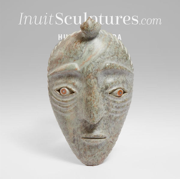 VINTAGE 13" Face by David Ruben Piqtoukun *The Eyes Have It*