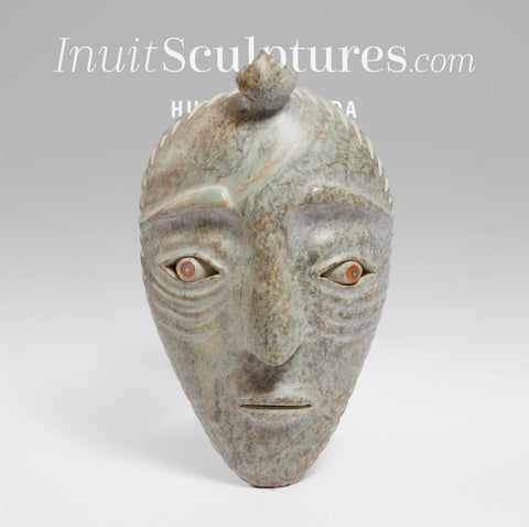 VINTAGE 13" Face by David Ruben Piqtoukun *The Eyes Have It*