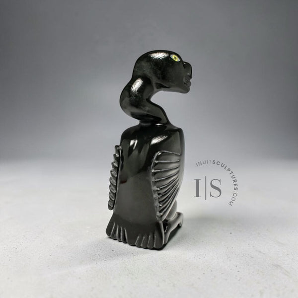 15" Long Neck Bird Spirit by Master Carver Toonoo Sharky *Intrepid*