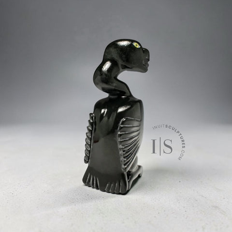 Oiseau Spirit à long cou de 15 pouces par le maître sculpteur Toonoo Sharky *Intrepid*