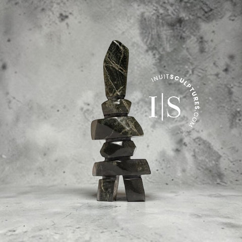7" Inukshuk by Salomonie Shaa *Brownstone*