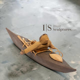 VINTAGE 22" Kayak and Hunter by Samwillie Niviaxie *Glide*