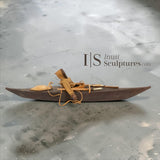 VINTAGE 22" Kayak and Hunter by Samwillie Niviaxie *Glide*