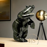 28" LARGE Dancing Bear by Adamie Qaumagiaq "Night Sky*