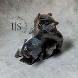 VINTAGE 22" Bonded Bear and Walrus  LAST Masterpiece of Elite Master Carver Nuna Parr *Never Apart*