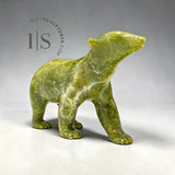 Ours vert marcheur vintage de 18 cm (7 pouces) par Henry Evaluardjuk *Homeward*