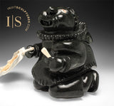 VINTAGE 10" SIGNATURE Shaman Spirit Hunter by Joanie Saittuq (1927)