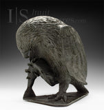 VINTAGE 14" Hawk with Fish by Naujaat