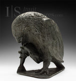 VINTAGE 14" Hawk with Fish by Naujaat