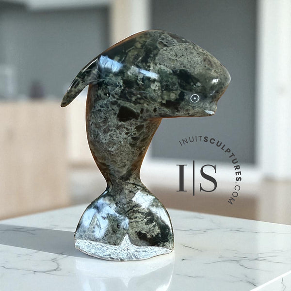 6" Beluga Whale by the late Suati Qimirpik *Beaker*