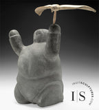 VINTAGE 16" Mother Child and Bird by Tuna Iqulik *Lazy Days in Baker Lake*