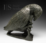 VINTAGE 14" Hawk with Fish by Naujaat