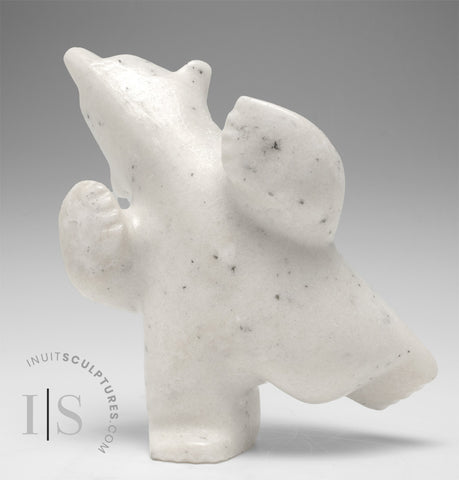 8” Dancing Bear by Lucassie Simeonie *Snowball*