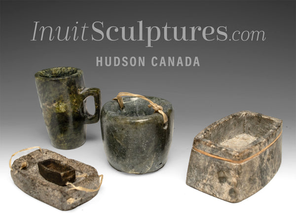 VINTAGE 6" Eskimo Artifacts Mug & Pots by Teevee *Kitchen Aids* DECORATIVE ONLY