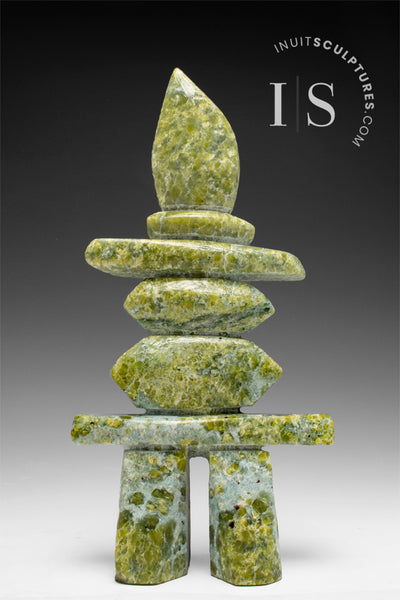9" Inukshuk by Matiusi Kimgwatsiaq *Kimgwatsiaq No. 14*