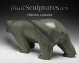 18" Walking Bear with Red Tongue by Jimmy Iqaluq *Storm*