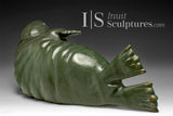 14" SIGNATURE Walrus by  Jimmy Iqaluq “Strike a Pose*