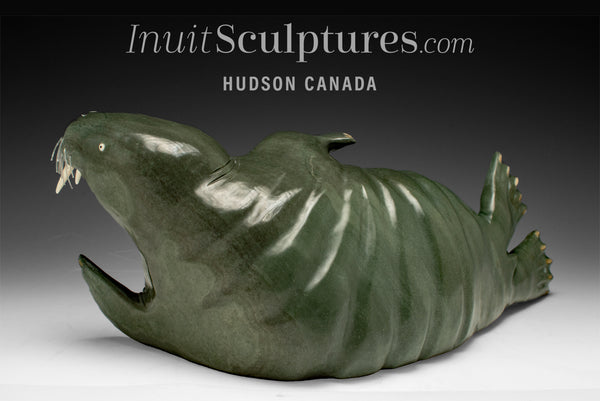 14" SIGNATURE Walrus by  Jimmy Iqaluq “Majestic Walrus”
