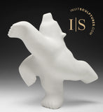 13" Limited Edition Dancing Bear by Johnny Manning (Italian Marble) *Ghost*