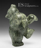 6" Dancing Bear by Markoosie Papigatok *Green Bean*