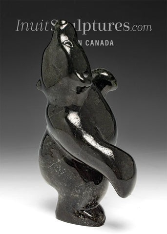 6" Dancing Bear by Markoosie Papigatok *Jet*