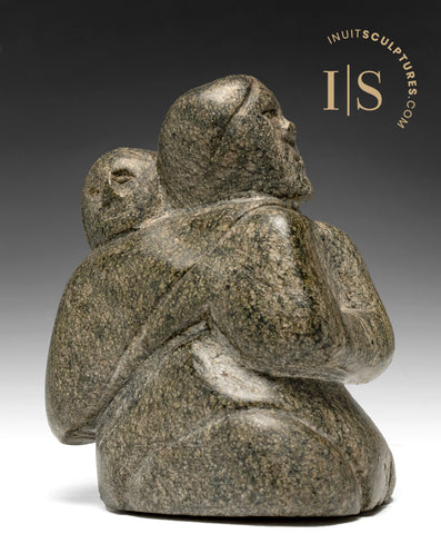 VINTAGE 5" Mother and Child by Koomwartok Ashoona *Hold Tight*