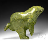 19" Last Masterpiece Rare Running Bear by Late Master Carver Nuna Parr *Running Back*