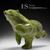 19" Last Masterpiece Rare Running Bear by Late Master Carver Nuna Parr *Running Back*