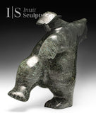 16" SIGNATURE Dancing Bear by Elite Carver Nuna Parr *Look Way Up*