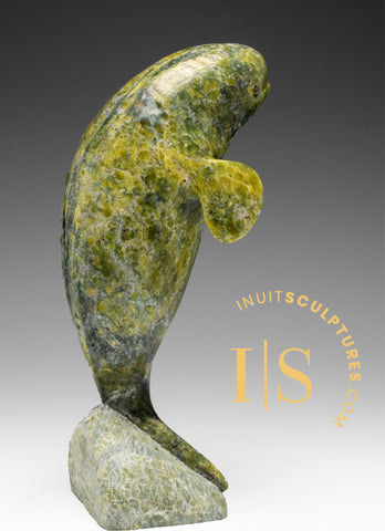 8" Dancing Beluga Whale by Pits Qimirpik *Top of the Morning*