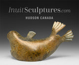 5" Basking Seal by the late Suati Qimirpik *Caramel Kiss*