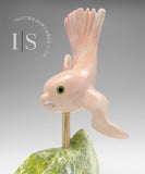 9" Owl in Flight by Toonoo Sharky *Catching The Wind*