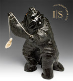 VINTAGE 10" Two Headed Monster by Wayne Puqiqnak Gjoa Haven *ENTANGLED*