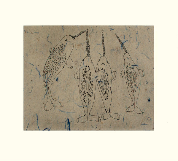 2021 PRINT Dorset Collection by OHITO ASHOONA *Blessing of Narwhals*