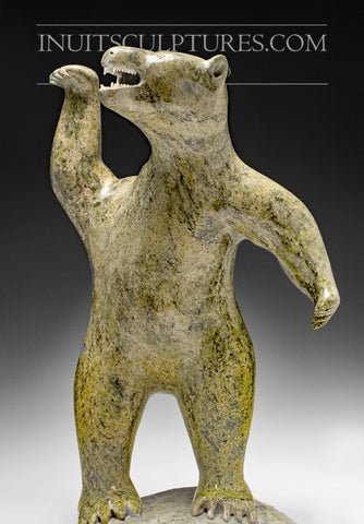 Iconic 19" Dancing Bear with Teeth by Joannie Ikkidluak
