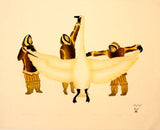 1992 MEASURING THE BIRD by Johnny Pootoogook