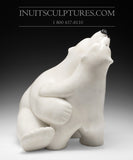 22" Mother bear hugging her cubs by World Famous Manasie Akpaliapik