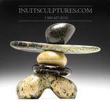 9" Masterful Inukshuk by Paul Bruneau
