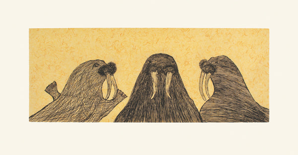 2021 PRINT Dorset Collection by QIATSUK RAGEE *Walrus Lore*