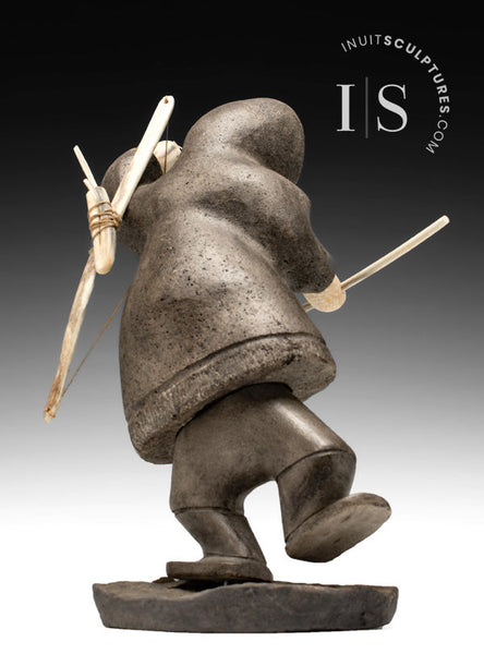 12"  Hunter with Bow by Moses Kamookak *Straight As an Arrow*