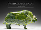 12" Apple Green Muskox by Joamie Aipeelee