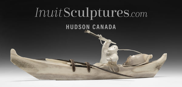 8" Hunter & Kayak by Jaypeetie Kudlualik *The Best of Days*