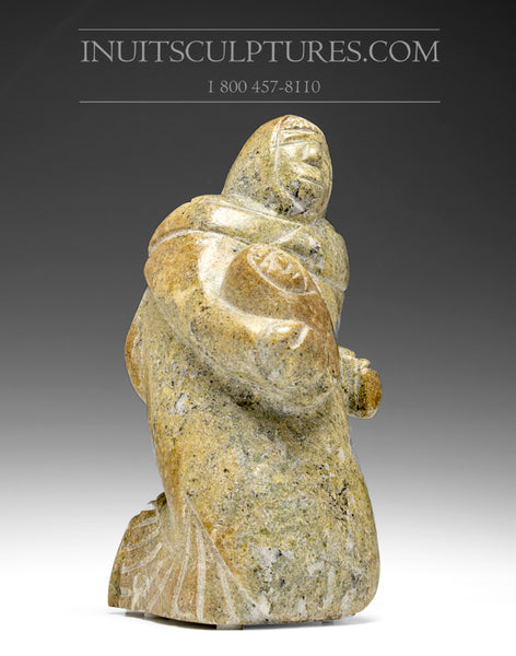 9" Mother & Child by Pits Qimirpik *Out Doing Errands*