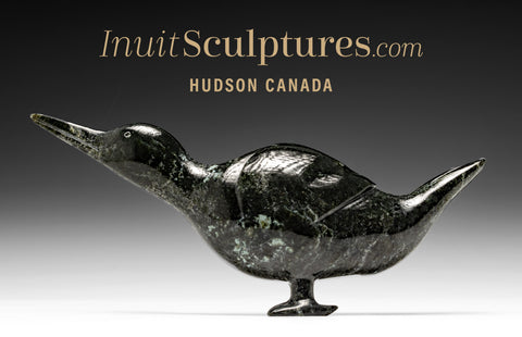 10" Crouching Goose by Ning Ashoona *Goose Down*