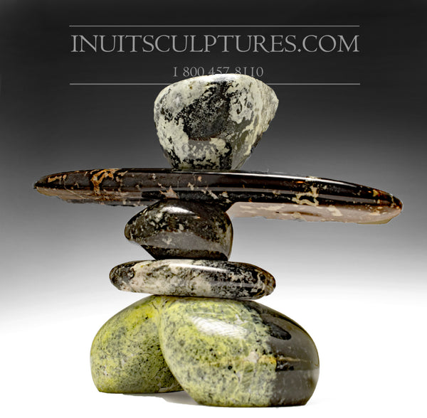 10" Masterful Inukshuk by Paul Bruneau