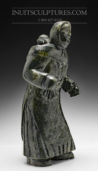 12" Mother and Child by Pits Qimirpik